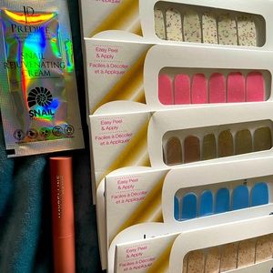 Color street bundle +maybelline color Matte and snail skincare sample